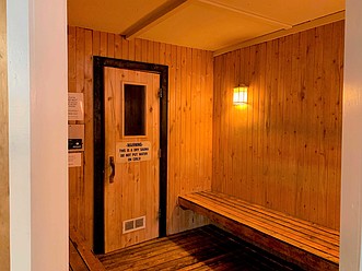 Dry Sauna in fitness center